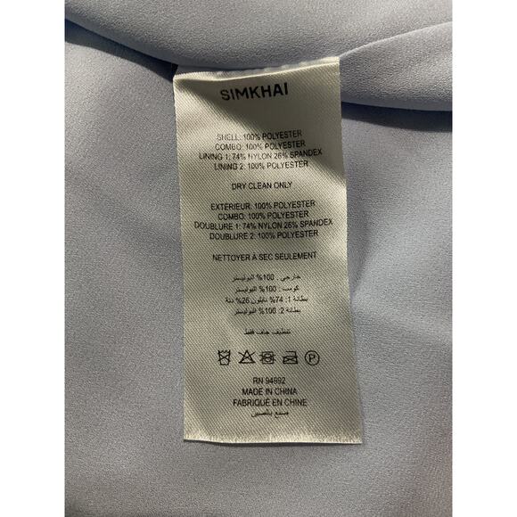 Simkhai 'Gertrude' Blue Polyester Gown Size 2 - Picture 3 of 5